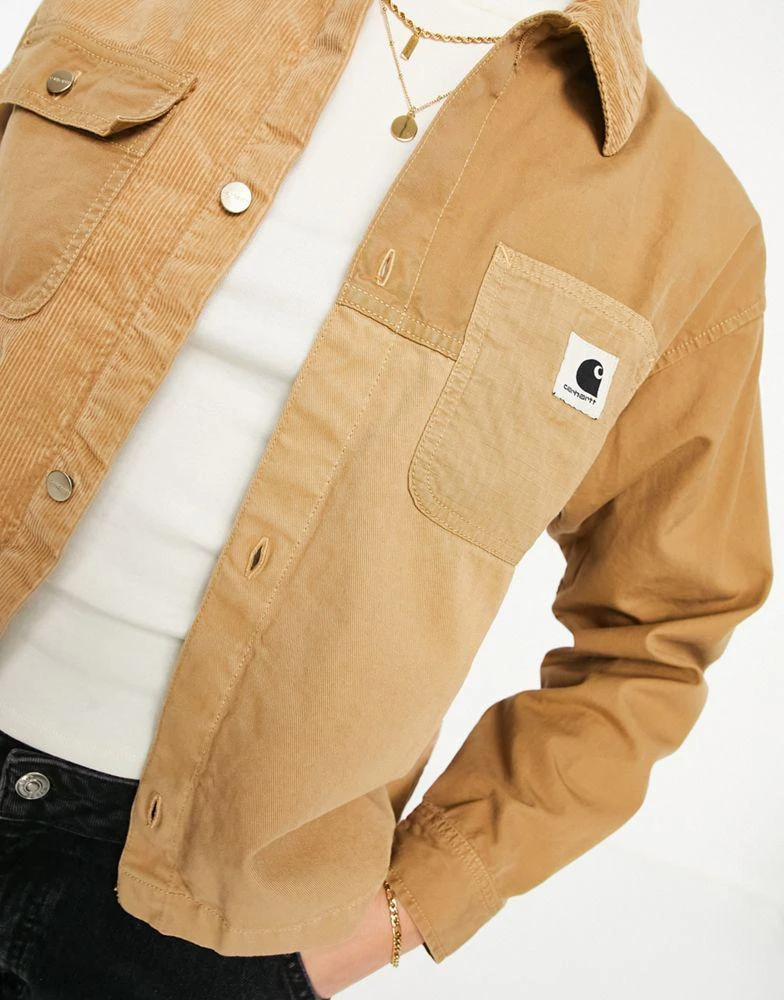 商品Carhartt|Carhartt WIP medley utility shacket in dusty beige,价格¥1701,第3张图片详细描述