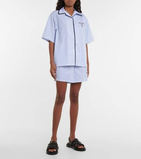 商品Prada|Striped cotton shirt,价格¥8381,第2张图片详细描述