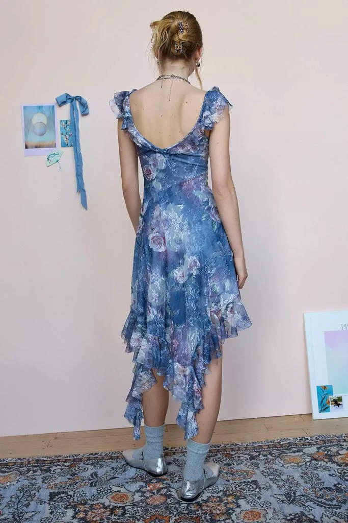 商品Urban Outfitters|UO Hyacinth Lace Spliced Midi Dress,价格¥262,第2张图片详细描述