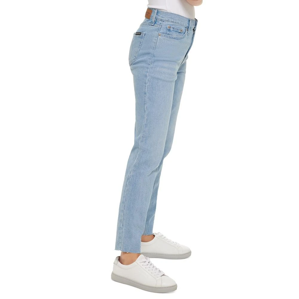 商品Calvin Klein|Women's Super High-Rise Slim-Fit Raw-Hem Jeans,价格¥179,第3张图片详细描述