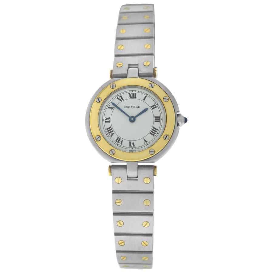 商品[二手商品] Cartier|Cartier Santos Ronde Ladies Quartz Watch 125047443519,价格¥15632,第1张图片