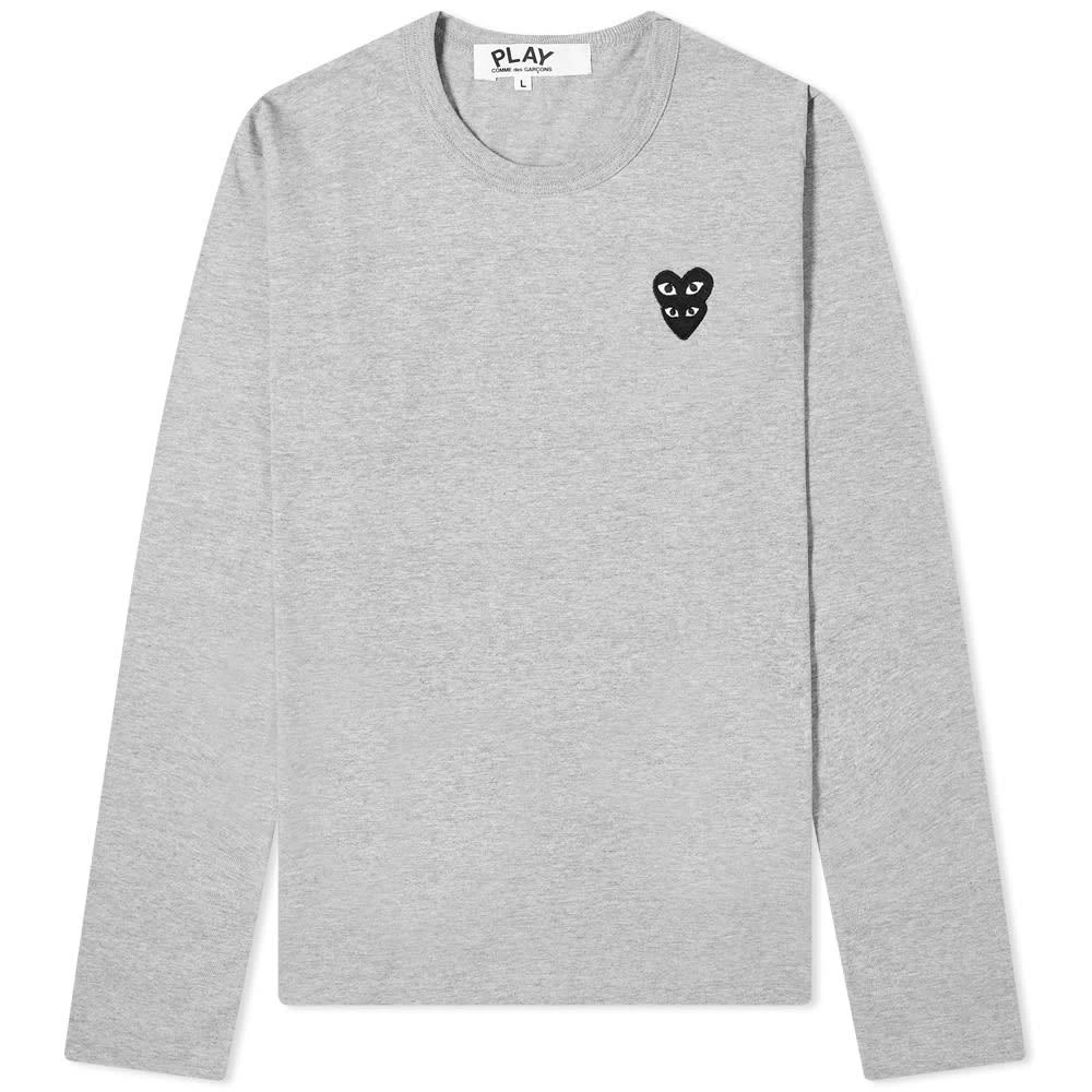 商品Comme des Garcons|Comme des Garcons Play Womens Long Sleeve Overlapping Heart,价格¥874,第1张图片