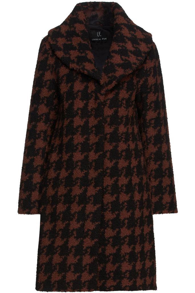 商品Unreal Fur|Tundra houndstooth bouclé coat,价格¥2146,第1张图片