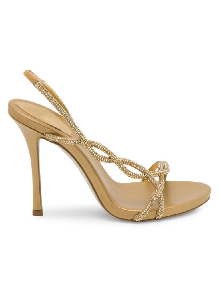 商品Rene Caovilla|Rene Caovilla - Treccia Embellished Slingback Stiletto Sandals,价格¥1941,第1张图片