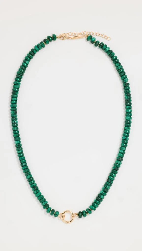 商品Zoe Chicco|14k Gold Malachite Beads Necklace,价格¥6310,第1张图片