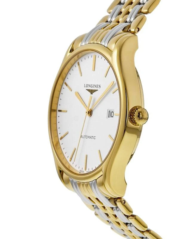 商品Longines|Longines Lyre Automatic White Dial Two-Tone Steel Men's Watch L4.961.2.12.7,价格¥5820,第3张图片详细描述