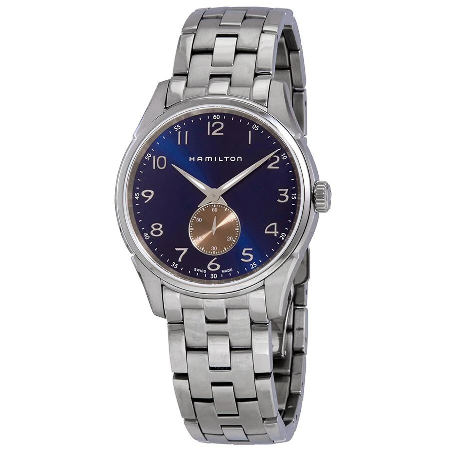 商品Hamilton|Jazzmaster Thinline Quartz Blue Dial Men's Watch H38411140,价格¥3252,第1张图片