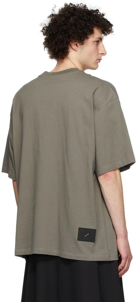 Khaki Cotton T-Shirt商品第3张图片规格展示