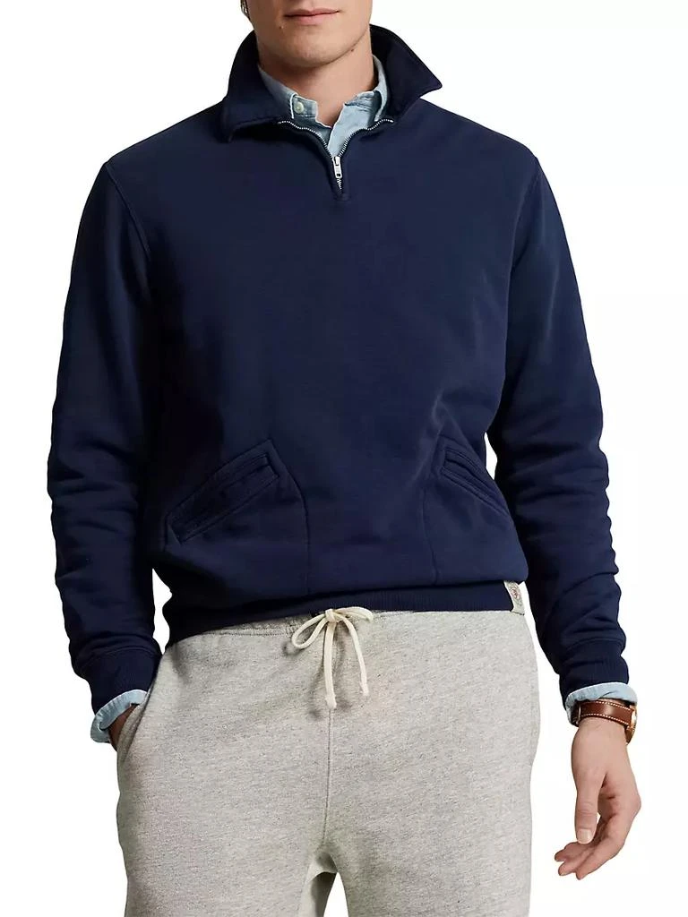 商品Ralph Lauren|Half-Zip Fleece Long-Sleeve Polo Sweatshirt,价格¥1681,第3张图片详细描述