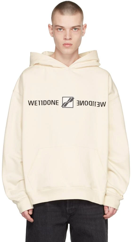 商品We11done|Off-White Mirror Logo Hoodie,价格¥2108,第1张图片