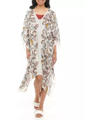 商品Vince Camuto|Camuto Boho Jungle Floral V Neck Topper,价格¥206,第1张图片