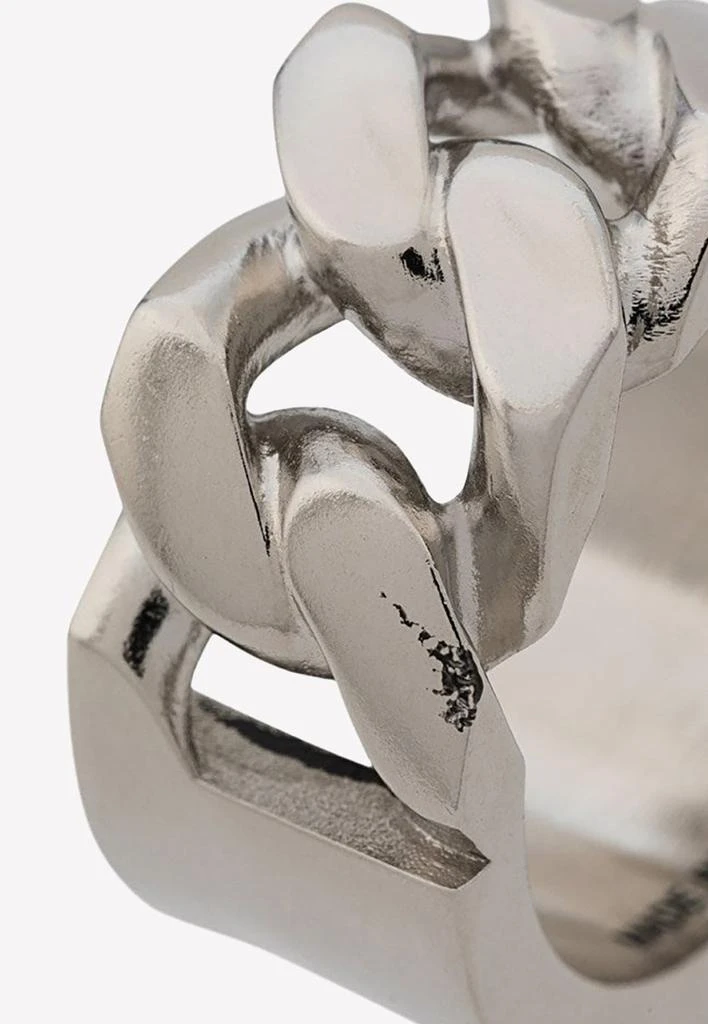 商品Alexander McQueen|Identity Chain Ring in Antique Silver,价格¥2068,第2张图片详细描述