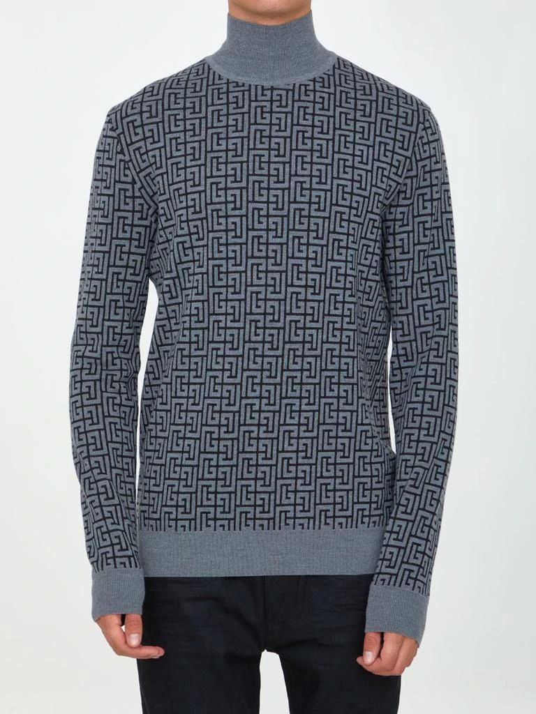 商品Balmain|Monogram turtleneck,价格¥2746,第1张图片