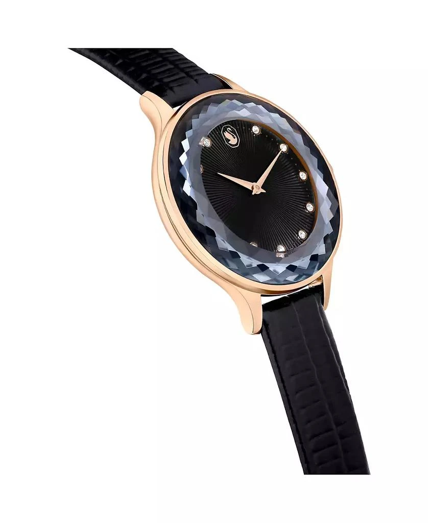 商品Swarovski|Women's Analog Swiss Made Octea Nova Black Leather Strap Watch, 33mm,价格¥1727,第4张图片详细描述