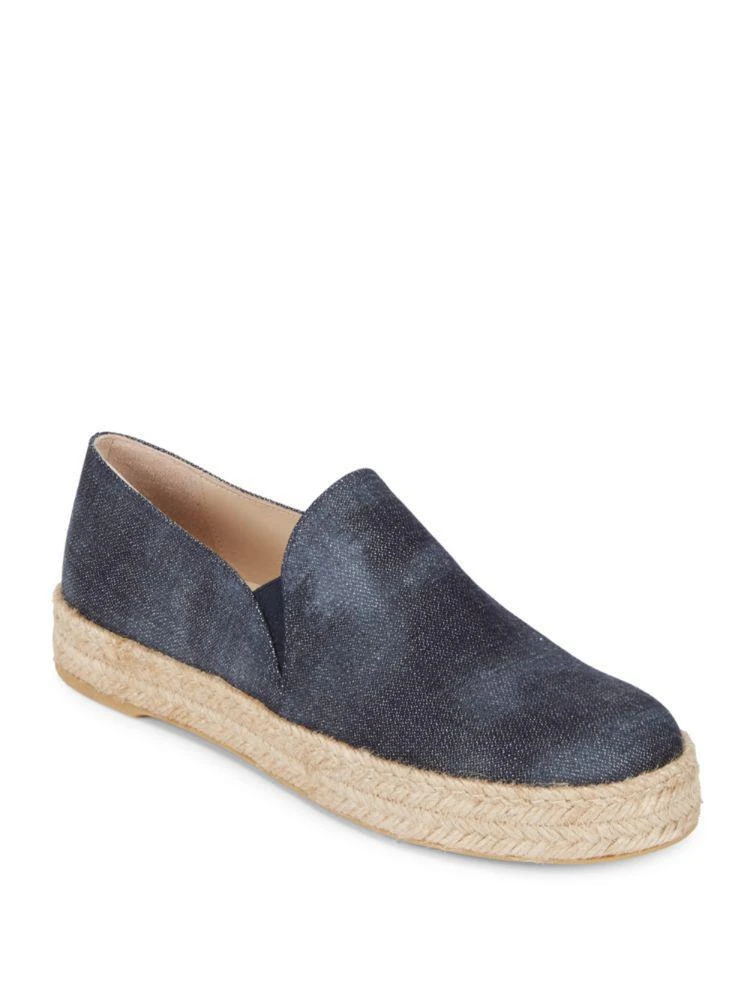 商品Stuart Weitzman|Nugal Leather Espadrille Skate Sneakers,价格¥1104,第1张图片