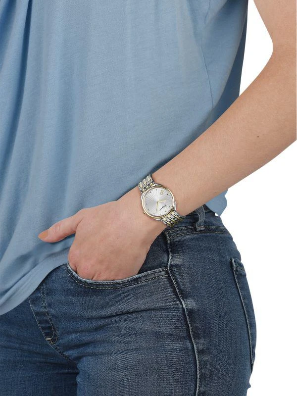 商品Salvatore Ferragamo|Cuir Two-Tone Stainless Steel Bracelet Watch,价格¥4367,第4张图片详细描述