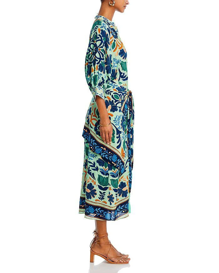 商品Farm Rio|Ocean Tapestry Midi Dress - Exclusive,价格¥2216,第5张图片详细描述