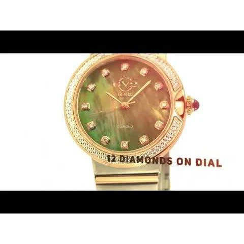 商品Gevril|GV2 by Gevril Sorrento Diamond Women's Watch,价格¥2449,第3张图片详细描述