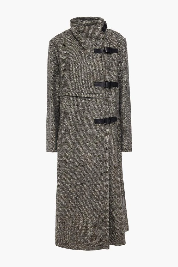 商品Isabel Marant|Natacha leather-trimmed wool-blend tweed coat,价格¥6160,第3张图片详细描述