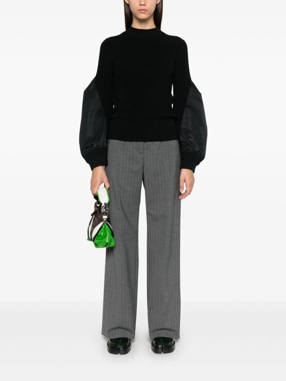 商品Sacai|Sacai 女士针织毛衣 2407522001 黑色,价格¥4308,第6张图片详细描述