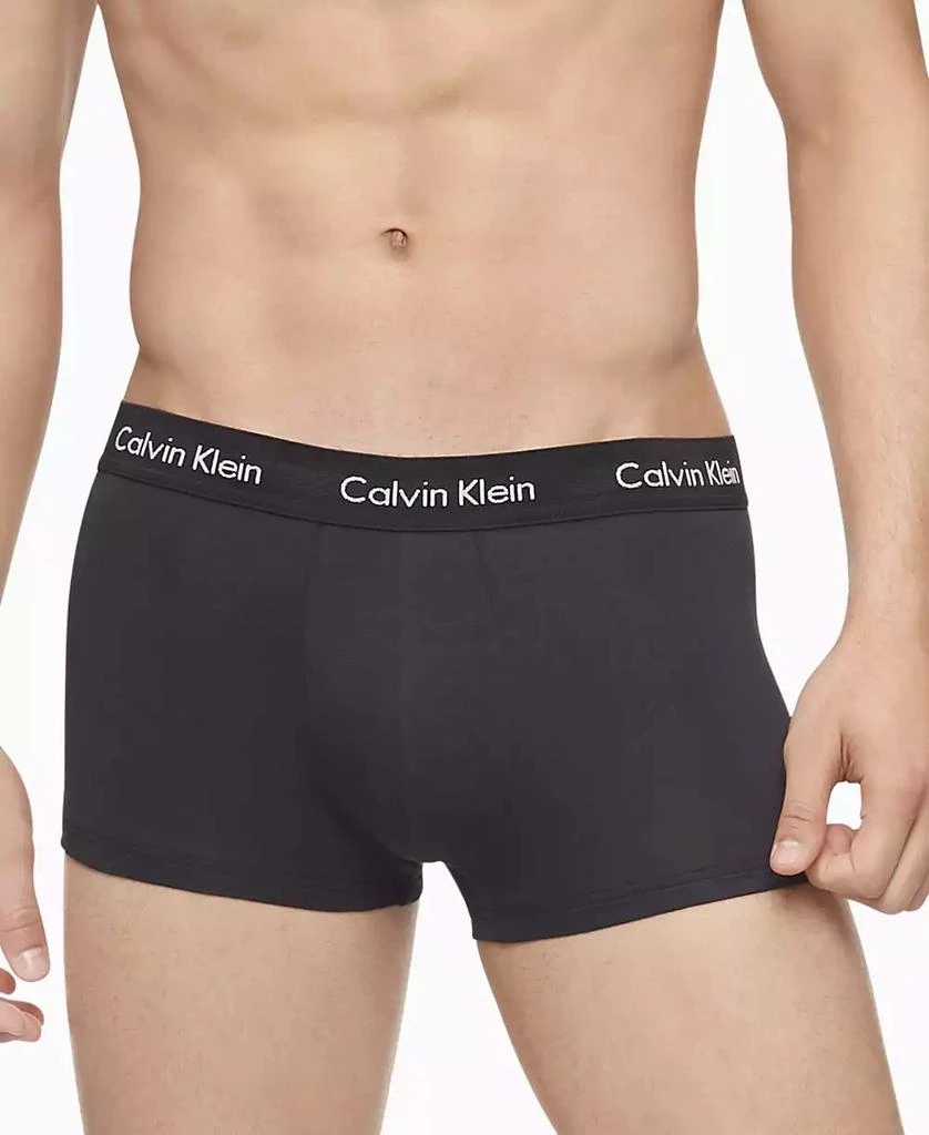 商品Calvin Klein|Men's 3-Pack Cotton Stretch Low-Rise Trunk Underwear,价格¥358,第2张图片详细描述