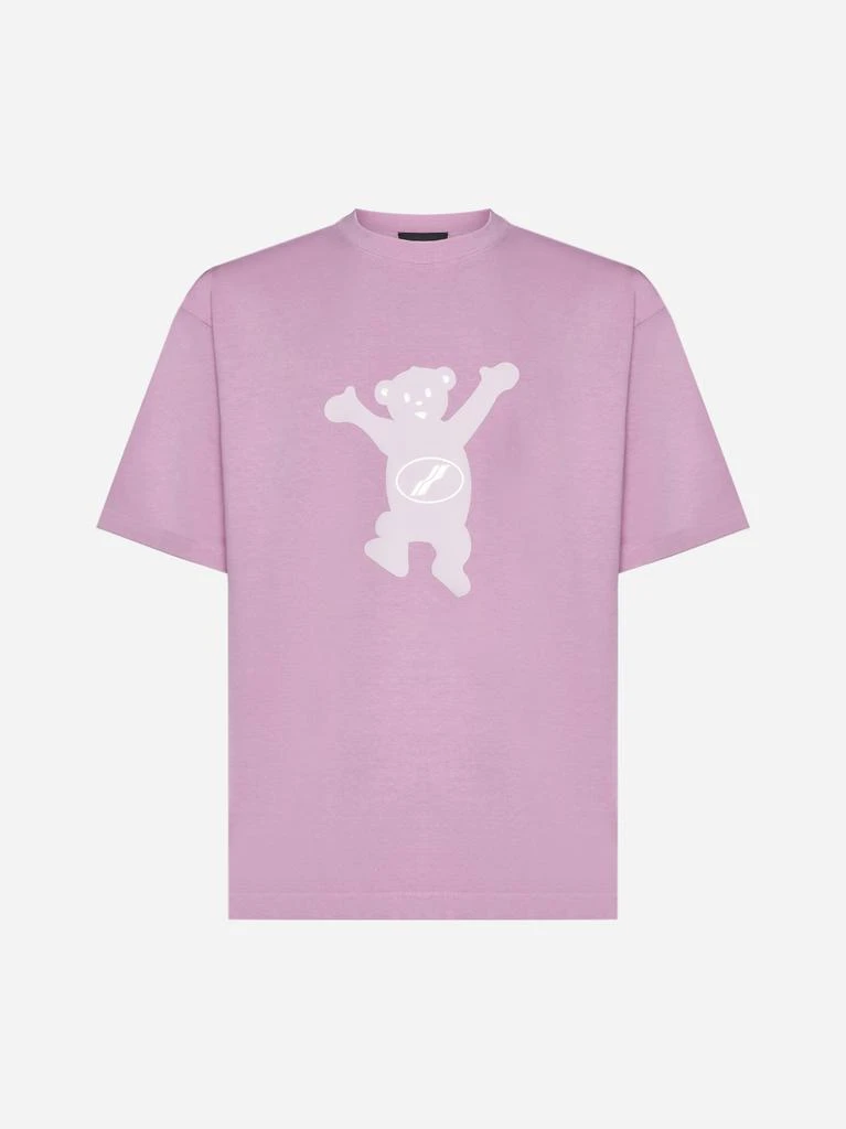 商品We11done|Teddy logo print cotton t-shirt,价格¥1428,第1张图片