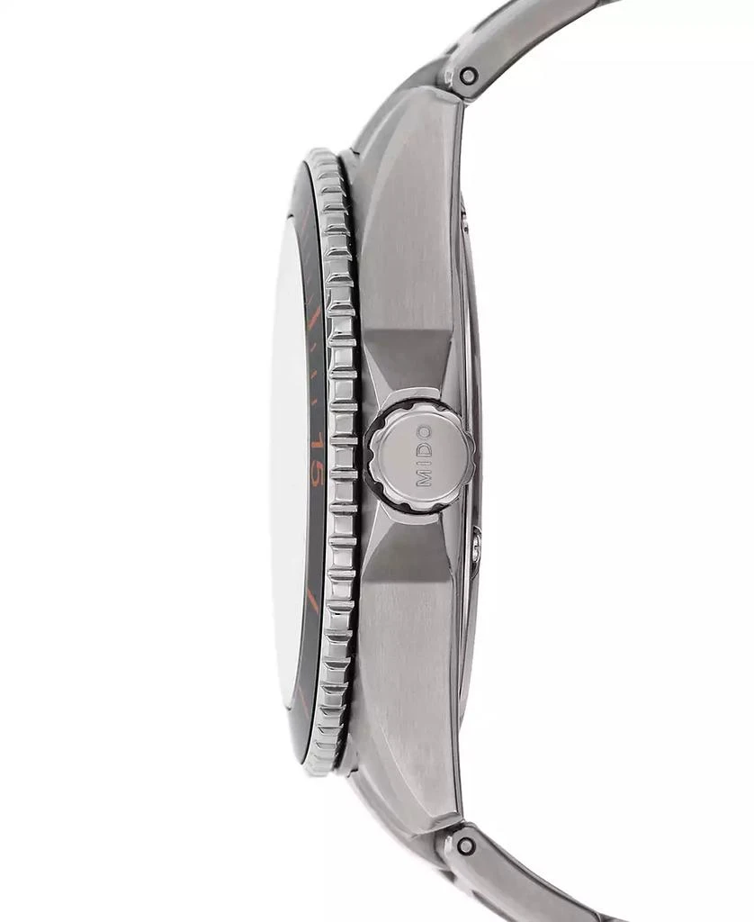 商品MIDO|Men's Swiss Automatic Ocean Star Captain V Titanium Bracelet Watch 42.5mm,价格¥8158,第2张图片详细描述