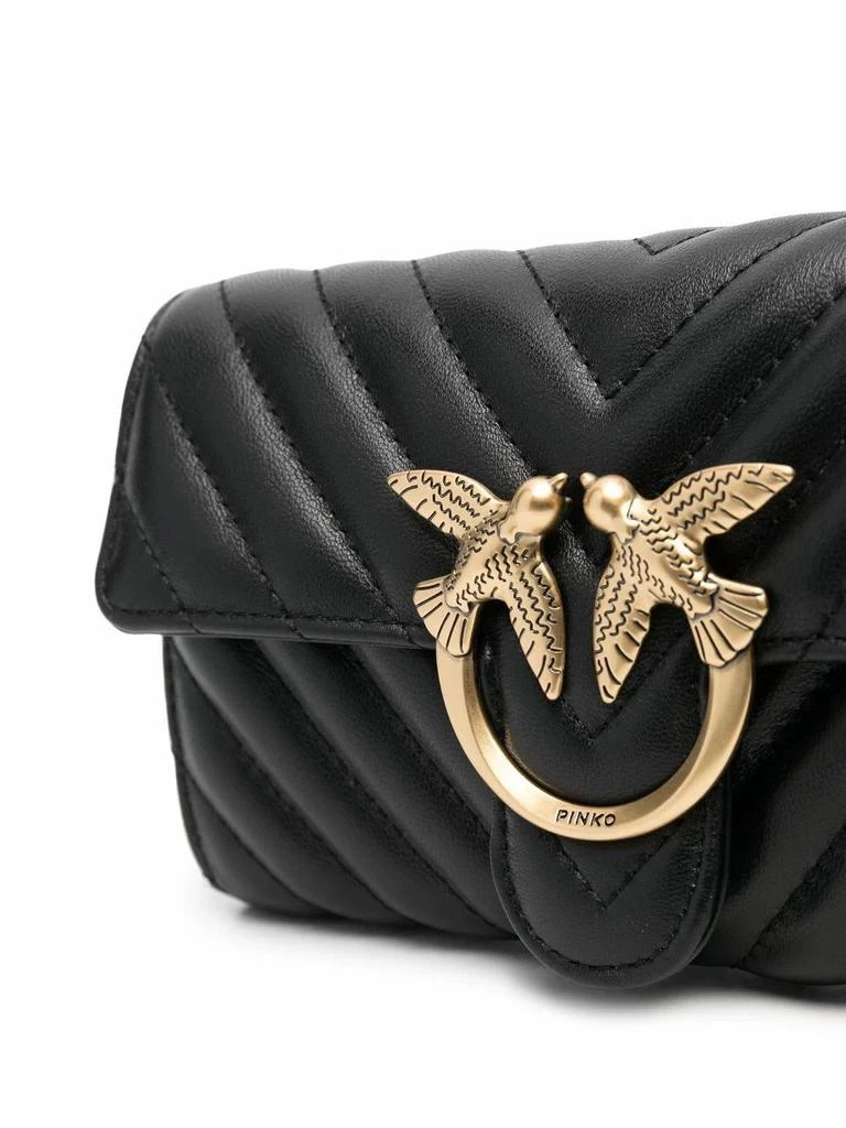 商品PINKO|Pinko Women&#39;s  Black Leather Wallet,价格¥2524,第5张图片详细描述