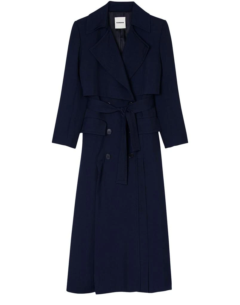 商品Sandro|Long trench coat,价格¥6090,第1张图片