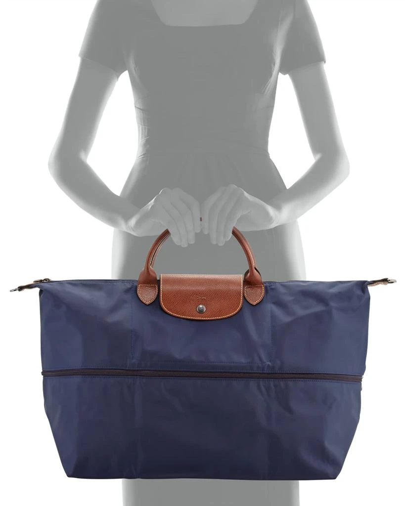 商品Longchamp|Le Pliage Expandable Travel Bag, Navy,价格¥1972,第5张图片详细描述