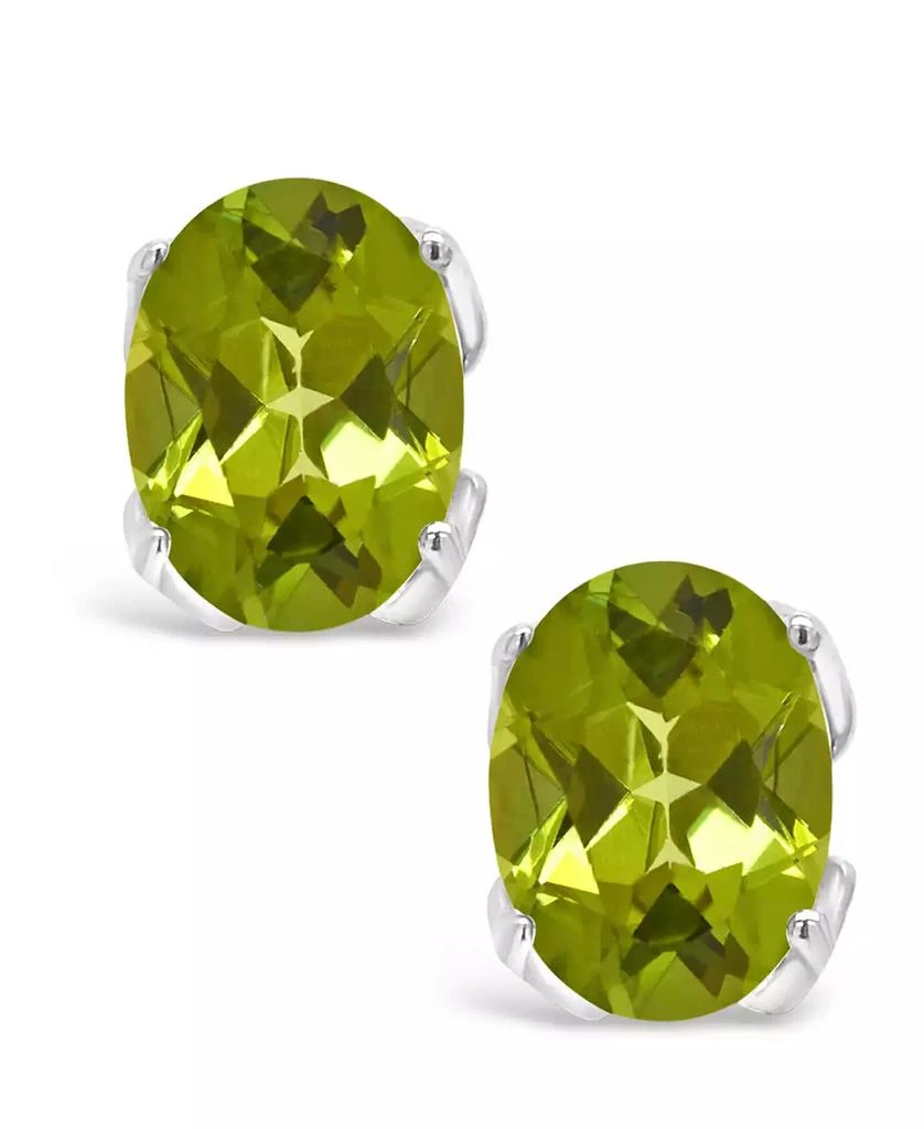 商品Macy's|Peridot (2-3/4 ct. t.w.) Stud Earrings in 14K White Gold,价格¥3271,第3张图片详细描述