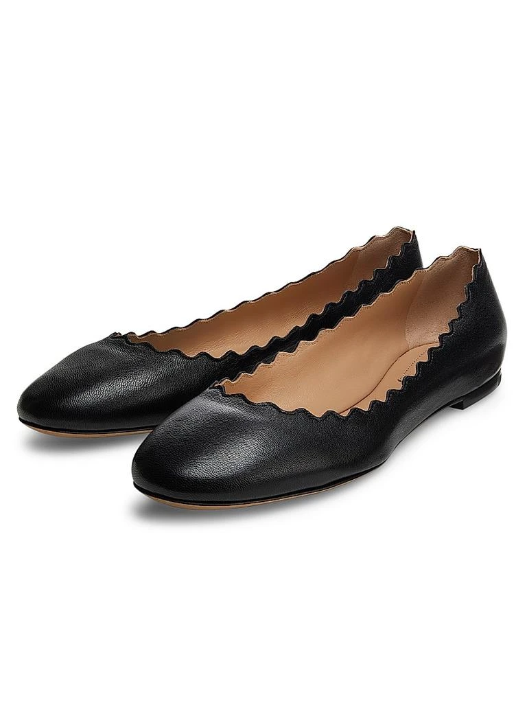 商品Chloé|Lauren Leather Ballet Flats,价格¥4425,第2张图片详细描述