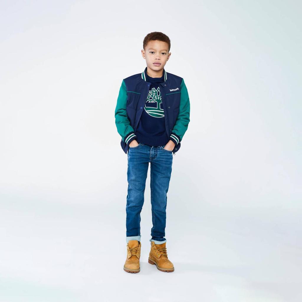 商品Timberland|Timberland Kids’ Cotton and Wool-Blend Knit Jumper,价格¥546-¥626,第5张图片详细描述