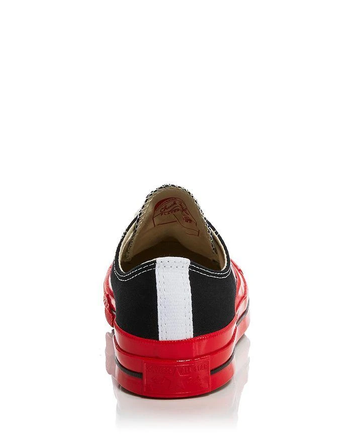 商品Comme des Garcons|x Converse Unisex Red Sole Low Top Sneakers,价格¥1123,第3张图片详细描述