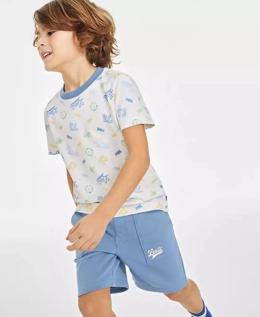 商品Levi's|Toddler and Little Boys Badges T-shirt and Shorts Set,价格¥188,第3张图片详细描述