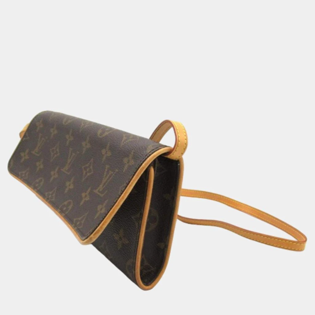 商品[二手商品] Louis Vuitton|Louis Vuitton Brown Canvas Monogram Pochette Twin GM Crossbody Bag,价格¥7244,第2张图片详细描述