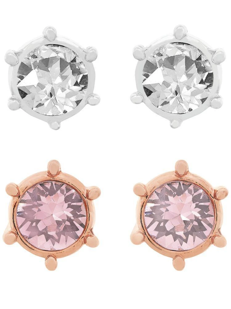 商品Swarovski|Botanic Two Tone Stud Earring Set 2 Pairs,价格¥372,第1张图片