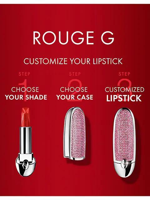 商品Guerlain|Rouge G Stunning 定制限定钻石外壳 - 2020新款,价格¥281,第5张图片详细描述