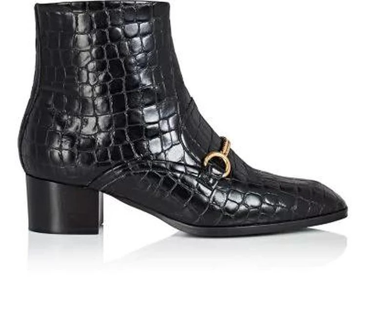 商品Stella McCartney|Chain-Strap Faux-Leather Ankle Boots,价格¥6694,第1张图片