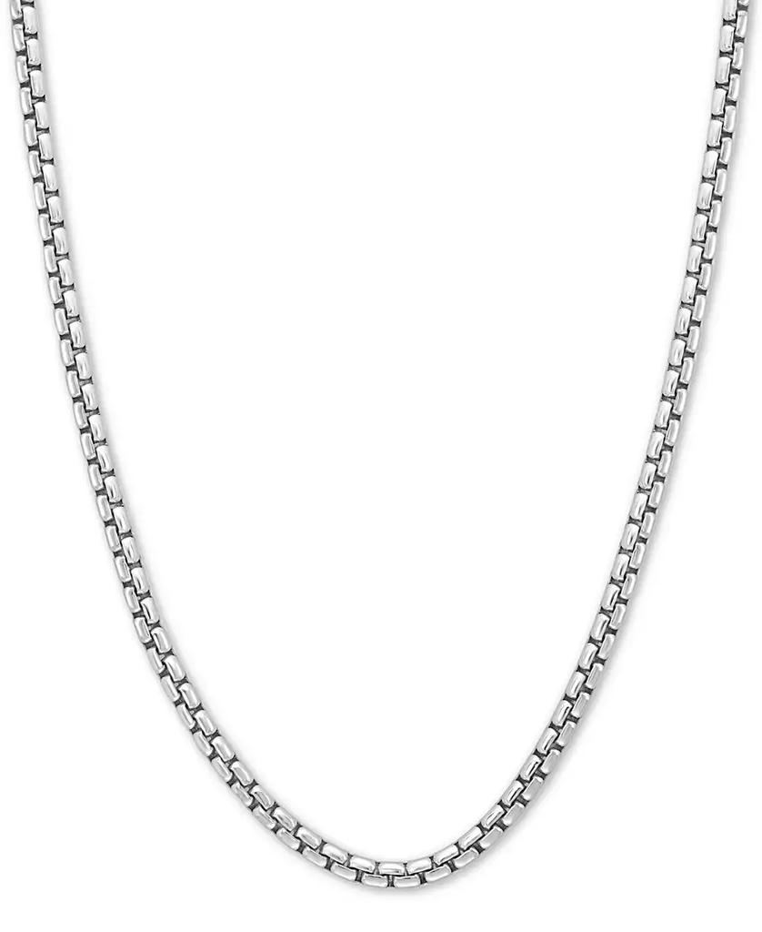 Collier EFFY® à maillons carrés arrondis de 61 cm (24 po) en argent sterling image 2