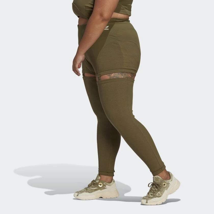 商品Adidas|Women's adidas Always Original Rib Two-in-One Tights (Plus Size),价格¥336,第2张图片详细描述