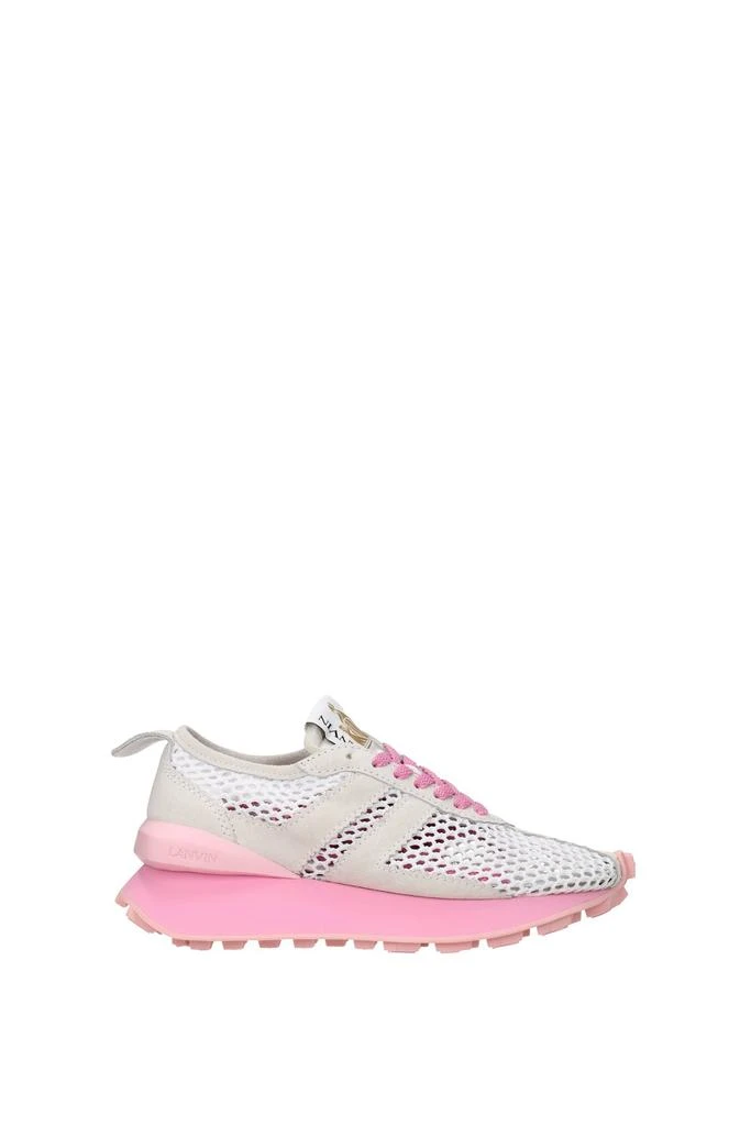 商品Lanvin|女式 Fabric系列 休闲运动鞋 白粉色,价格¥2062,第1张图片