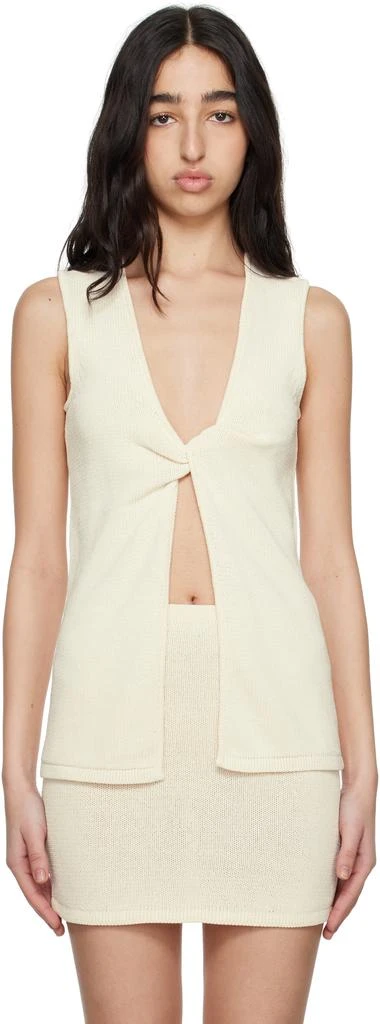 商品Bec & Bridge|Off-White Milla Twist Tank Top,价格¥938,第1张图片