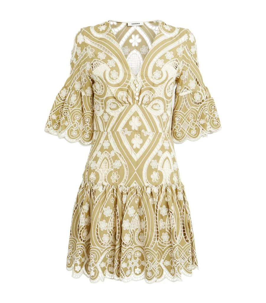 商品Sandro|Embroidered Mini Dress,价格¥3544,第1张图片