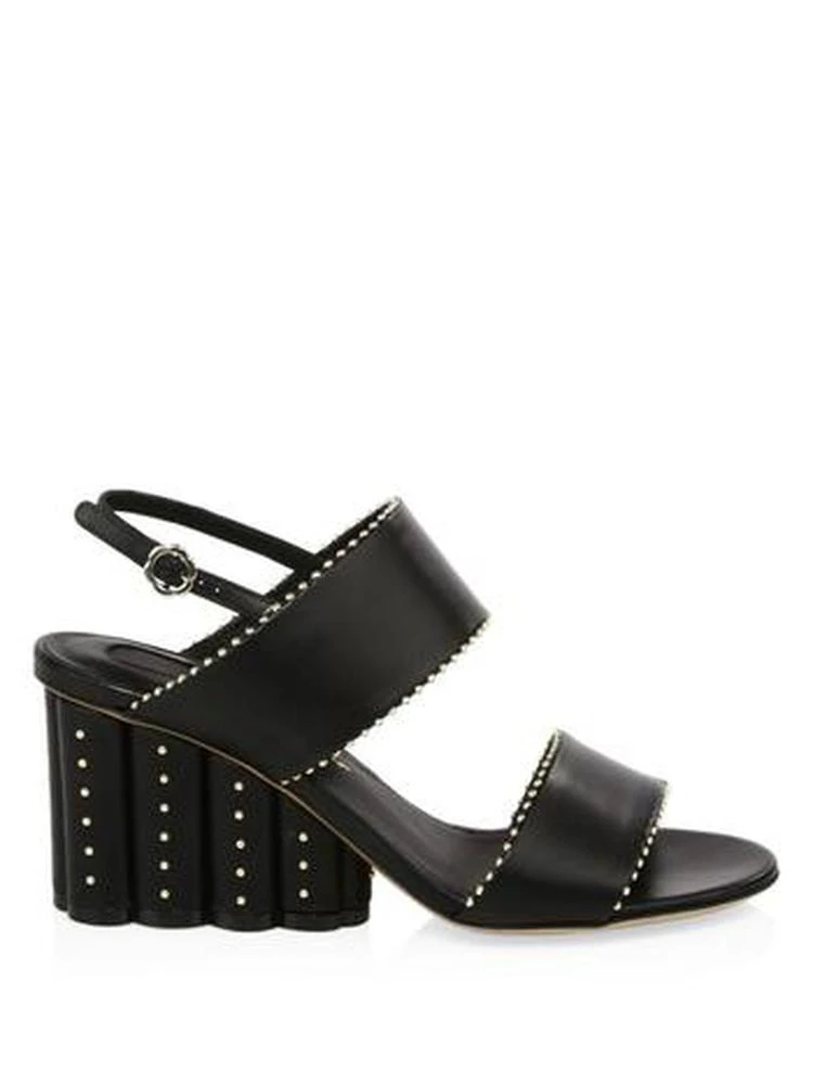 商品Salvatore Ferragamo|Salvatore Ferragamo - Gavi Studded Wedge Sandals,价格¥6329,第5张图片详细描述