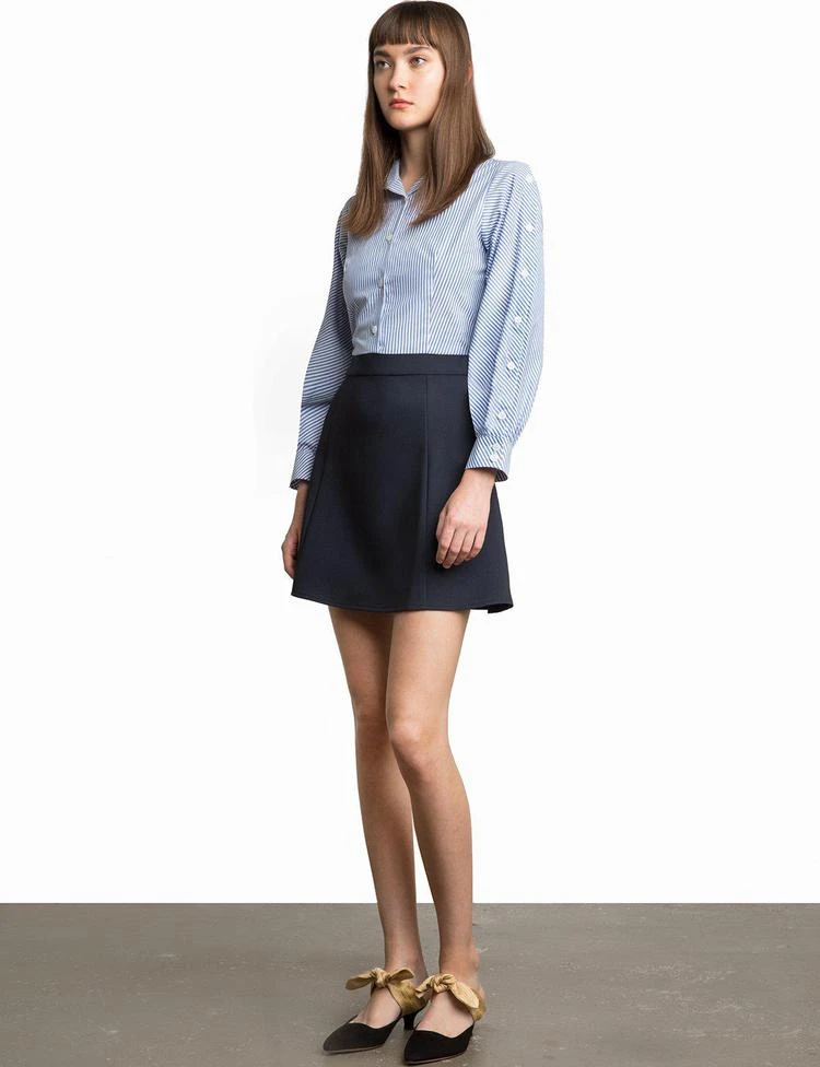 商品Pixie Market|Andy Striped Button Sleeve Dress,价格¥673,第1张图片