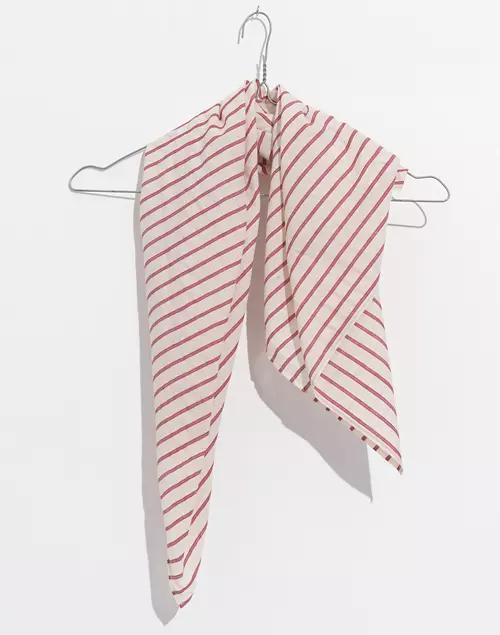 商品Madewell|World of Crow Red Striped Cotton Bandana,价格¥255,第1张图片