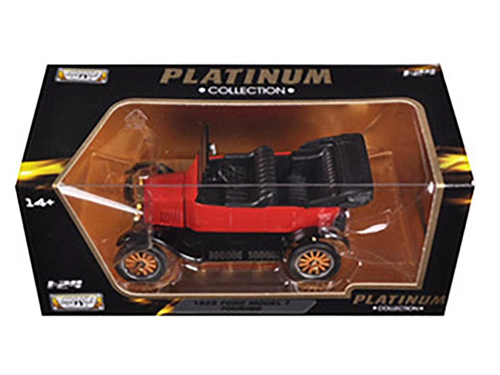 商品Motormax|1925 Ford Model T Touring Red 1/24 Diecast Model Car by,价格¥475,第3张图片详细描述