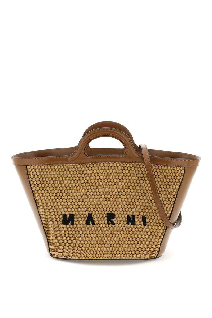 商品Marni|RAFFIA AND LEATHER SMALL TROPICALIA BUCKET BAG,价格¥5093,第1张图片