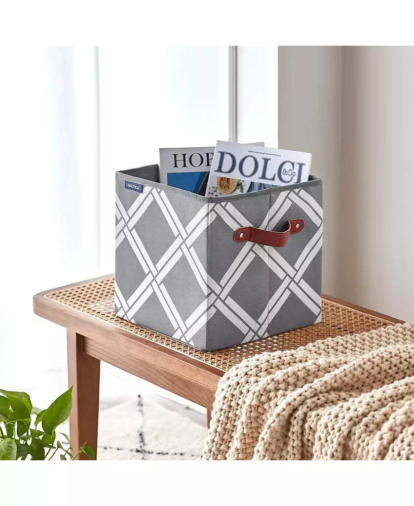 商品Nautica|Folded Storage Cube Box Weave,价格¥243,第4张图片详细描述